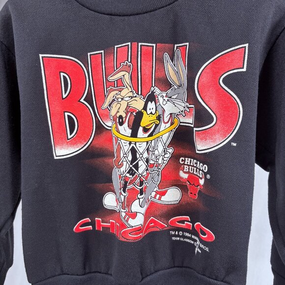 Vintage NBA Chicago Bulls Looney Tunes Matching Sweat Suit Outfit Set 4T - Picture 8 of 15